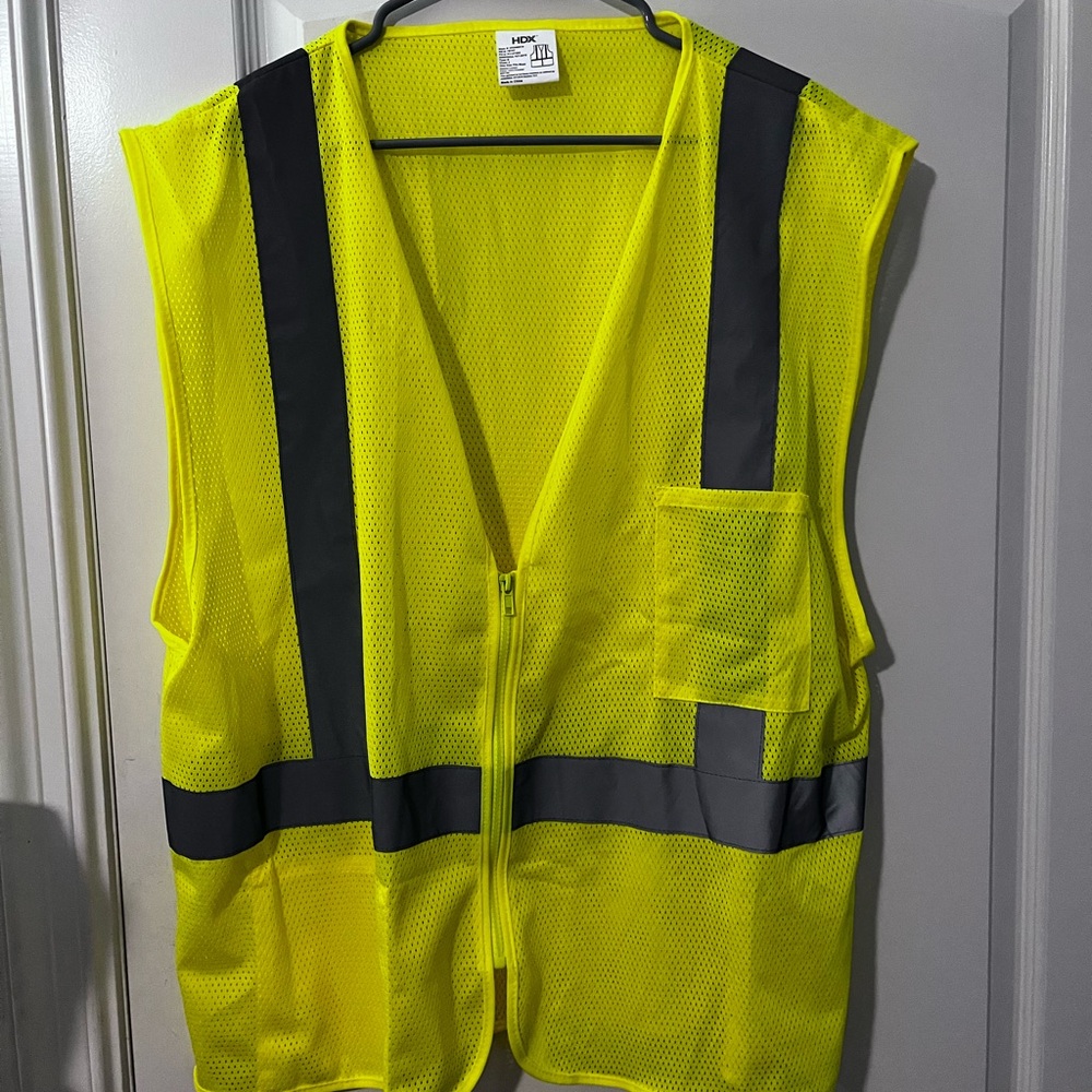 High-Visibility Safety Vest with Reflective Stripes
